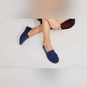 TOMS Navy Alpargata Classic Slip-On - Women's